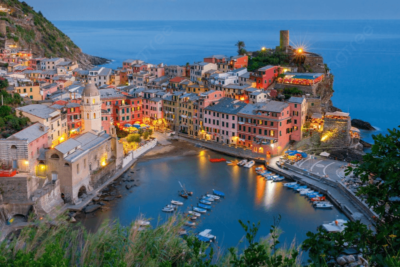 Bustling Old Harbor
