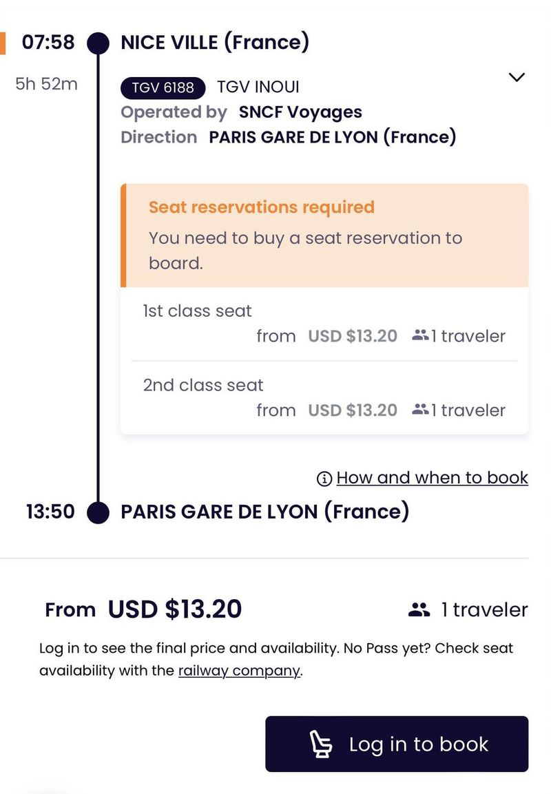 Ignoring Seat Reservations