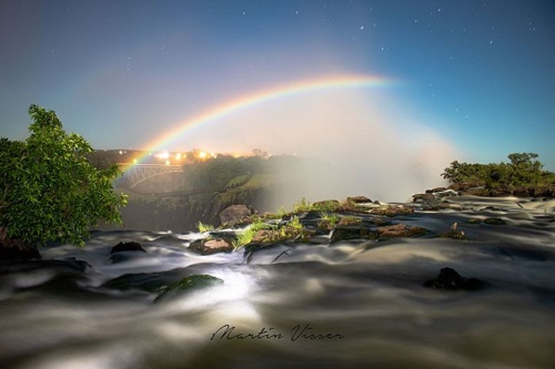 Victoria Falls' Lunar Rainbow