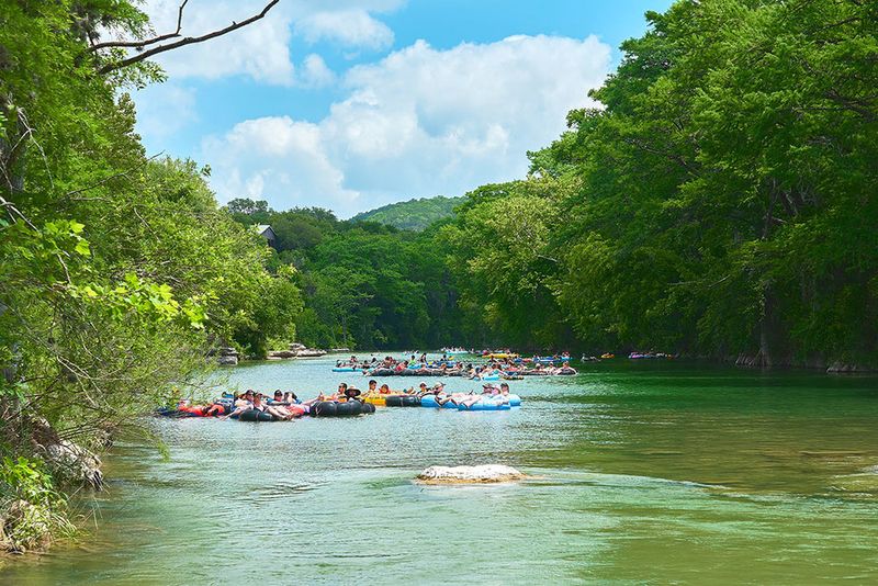 Floating the Guadalupe River on a Hot Summer Day