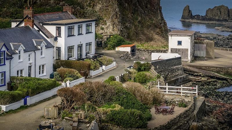Portbradden Village's Tiny Harbor