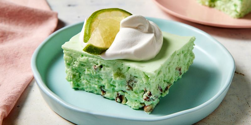 Lime Jell-O & Cottage Cheese Dessert