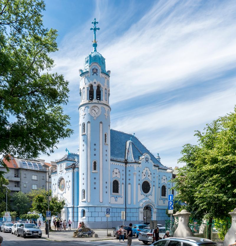 Quirky Charm of Blue Church