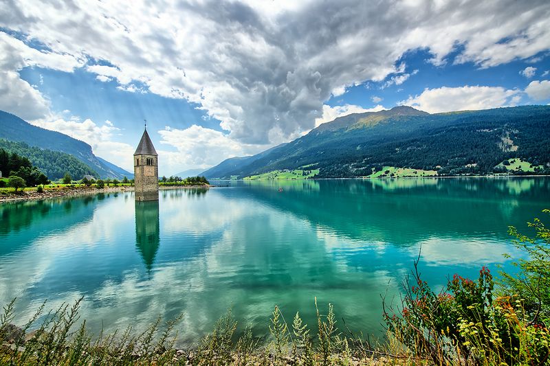 The Serene Shores of Lake Resia
