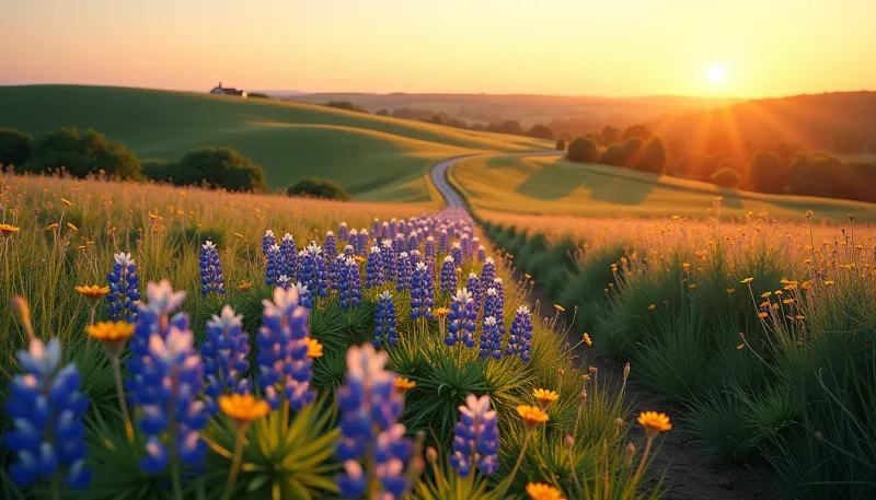 The Vibrant Meadow Walk