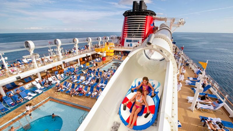 Onboard Pools and Waterslides