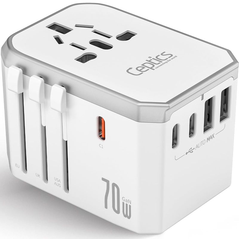 Ceptics GaN 70W Universal Adapter