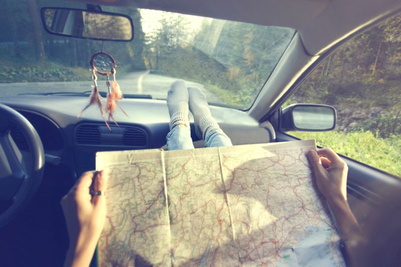 Road Trip Paper Maps