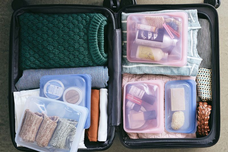 Reusable Silicone Quart Bag for 3-1-1 Liquids