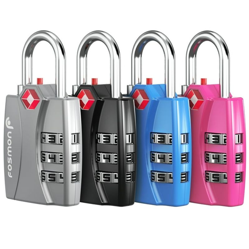 Fosmon TSA Approved 4-Digit Luggage Lock