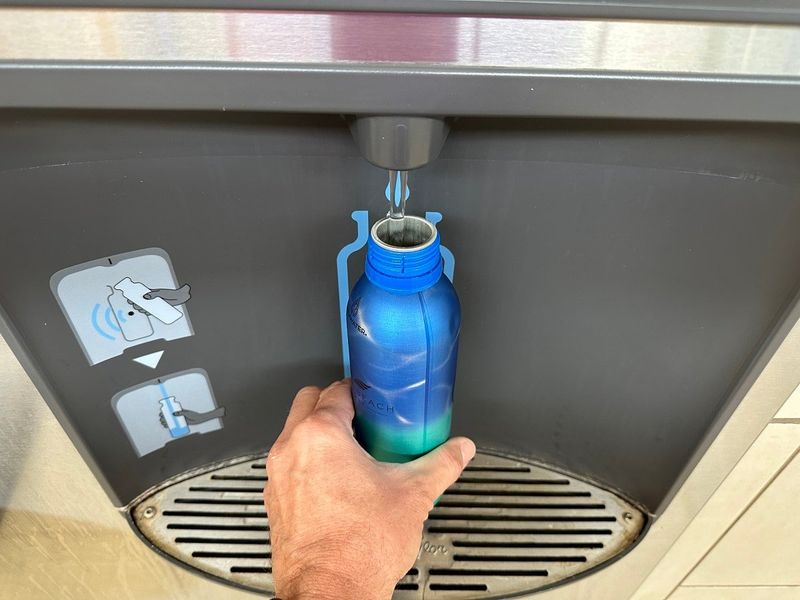 A Hydration Setup (Empty Bottle + Water Refills)