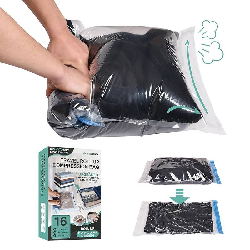 Compress Bulky Items with Vacuum Bags or Cubes