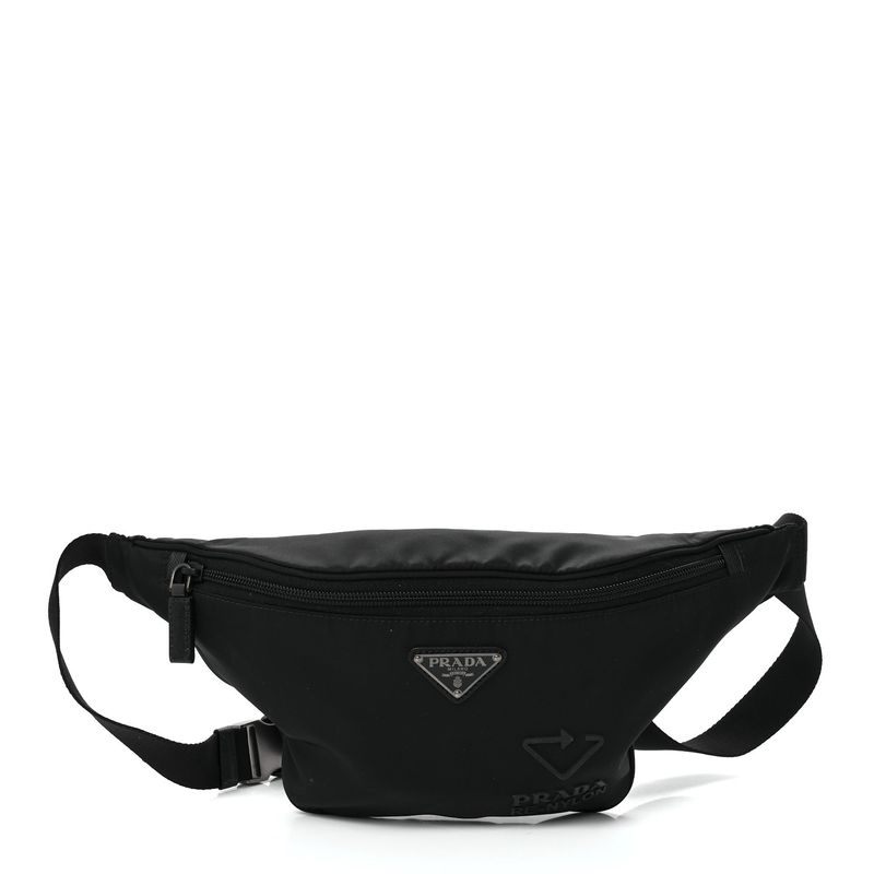 Prada Re‑Nylon and Saffiano Leather Belt Bag