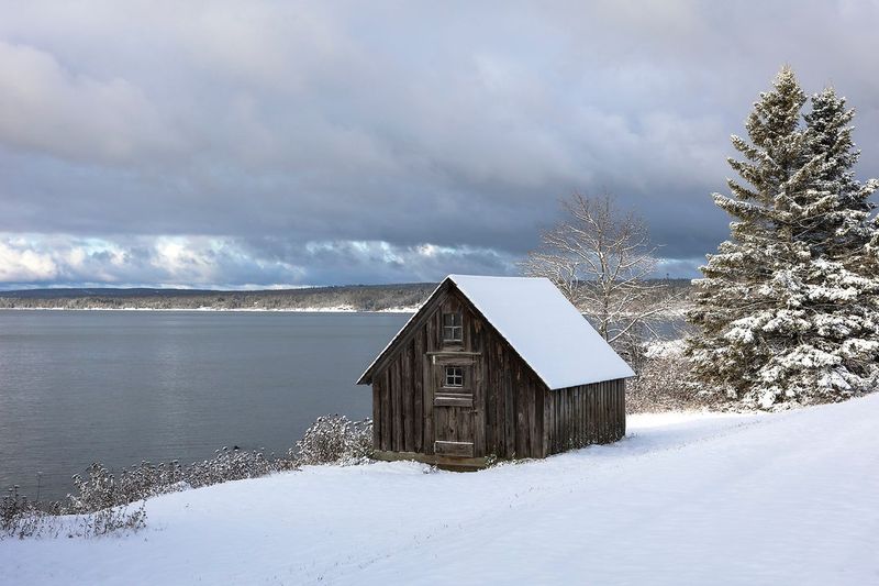 Rustic Fishermen’s Shacks Overlooking Lake Superior