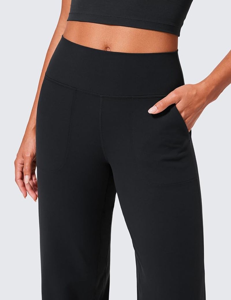 CRZ Yoga Lightweight Wide‑Leg Cropped Pants