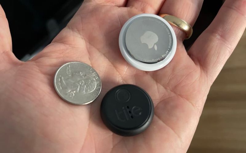 Apple AirTag or Tile Tracker