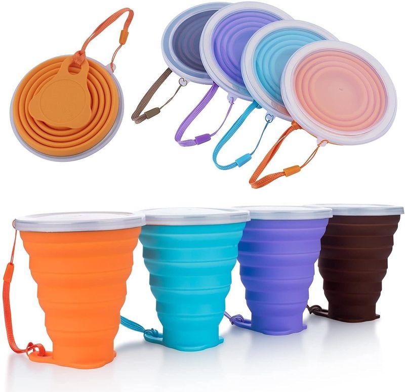 Ultrathin Silicone Mugs (e.g., Guissi)