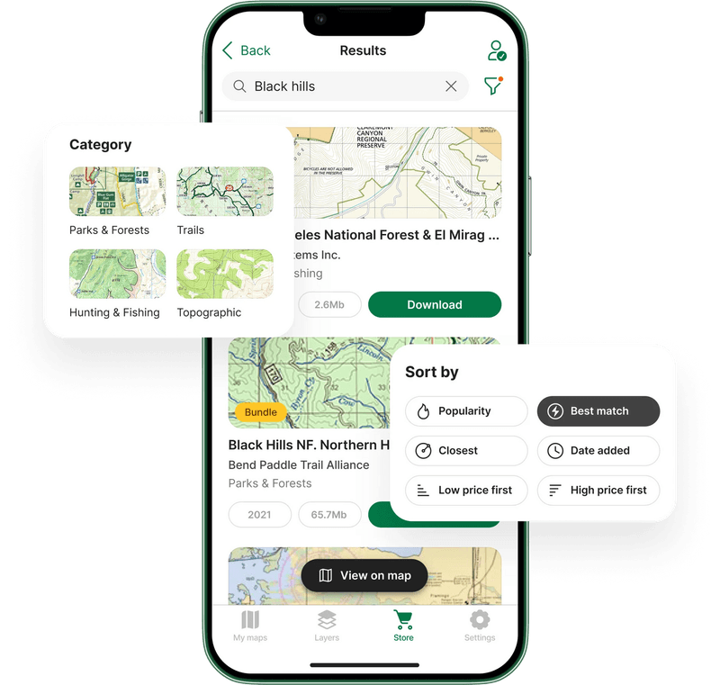 Avenza Maps (iOS/Android) — Best for official NPS/USFS maps offline