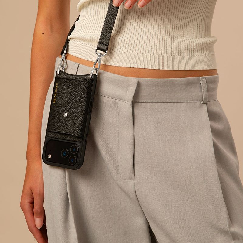 Hands-free phone carry: Bandolier crossbody case