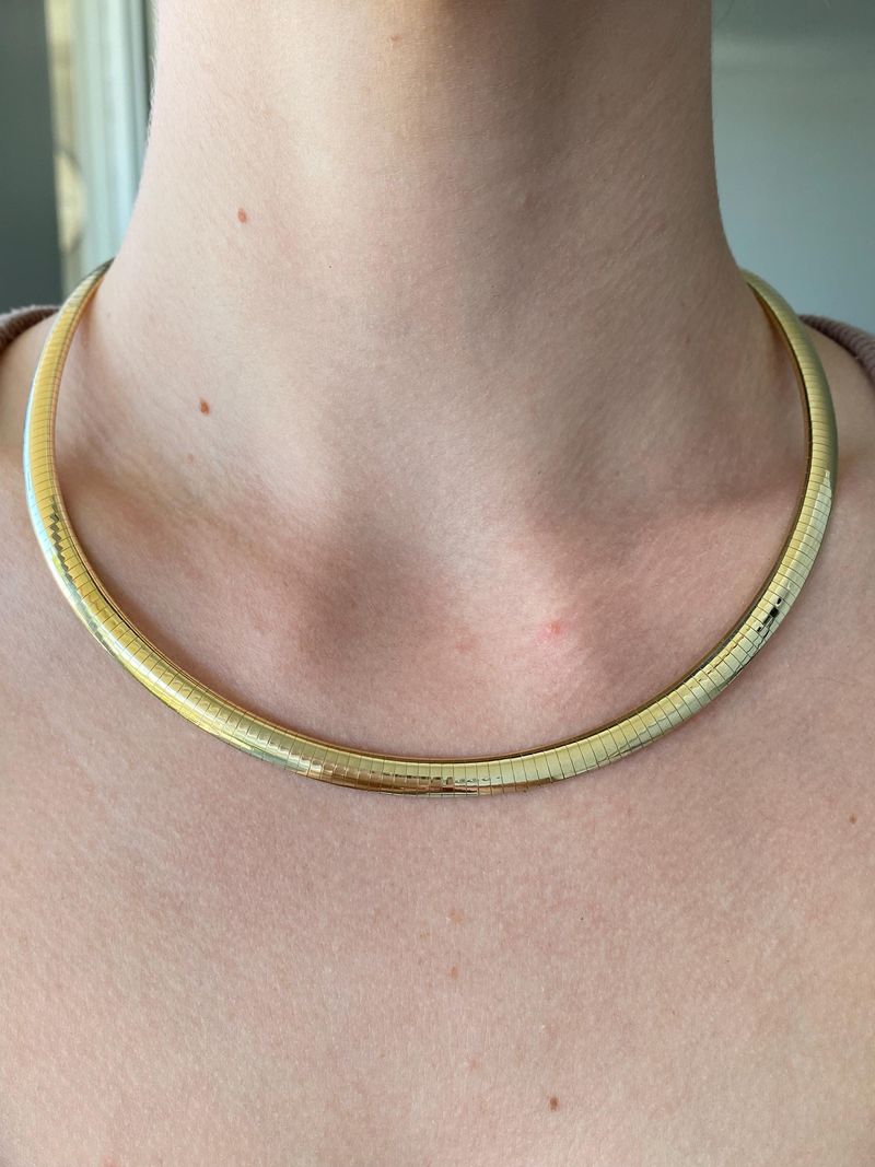 Omega/collar necklace