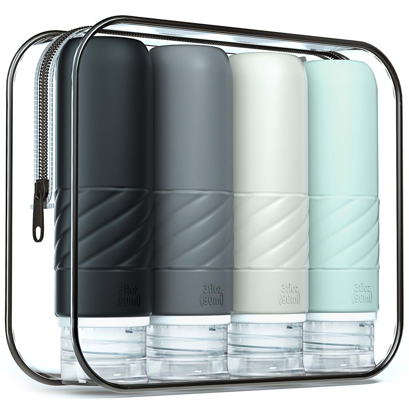 Gemice Silicone Travel Bottles (TSA-Approved, 3 oz)