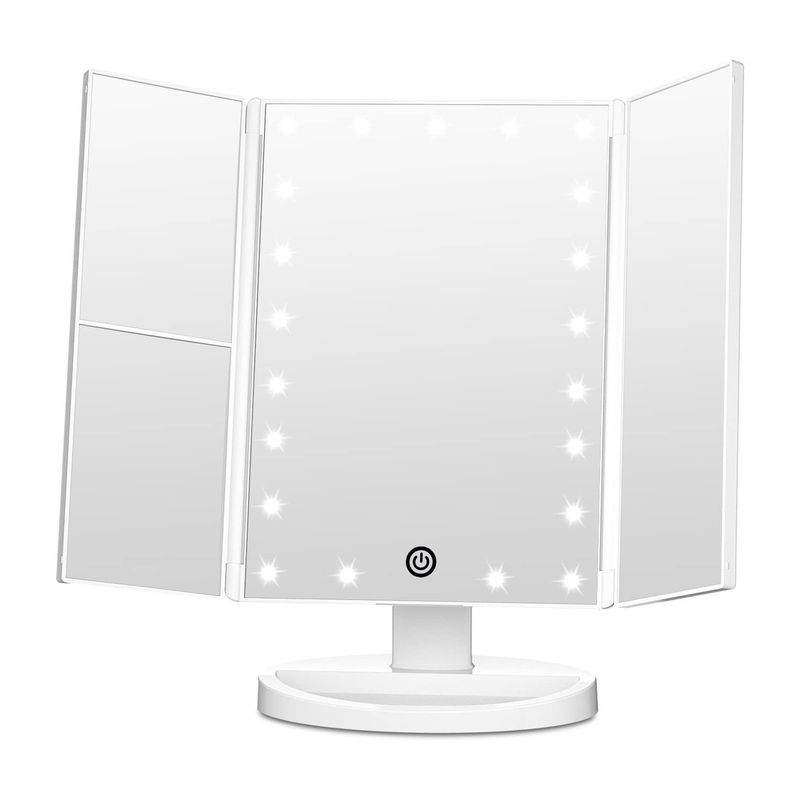 FASCINATE Tri‑Fold Lighted Mirror