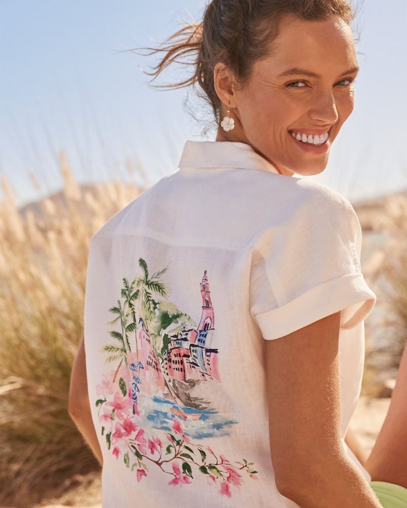 Breathable Linen or Cotton Tops (Warm & Dry Climates)