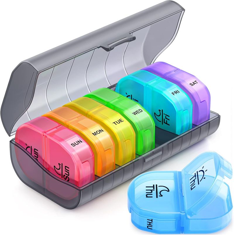 Zikee Portable Travel Pill Organizer (Waterproof Case)
