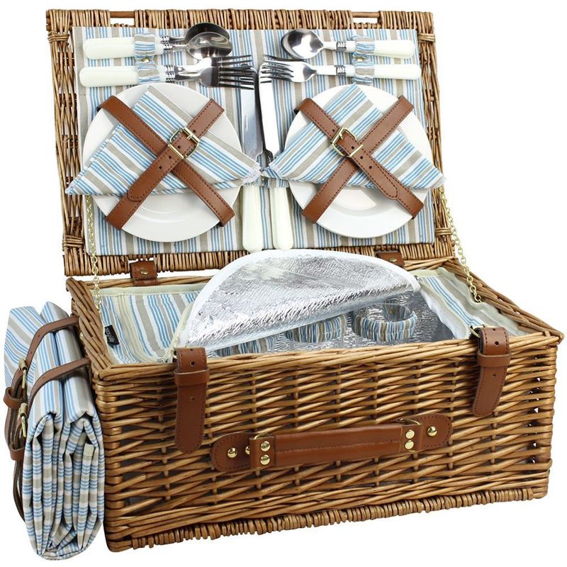 INNO STAGE Picnic Basket Set - Classic Elegance Meets Modern Function