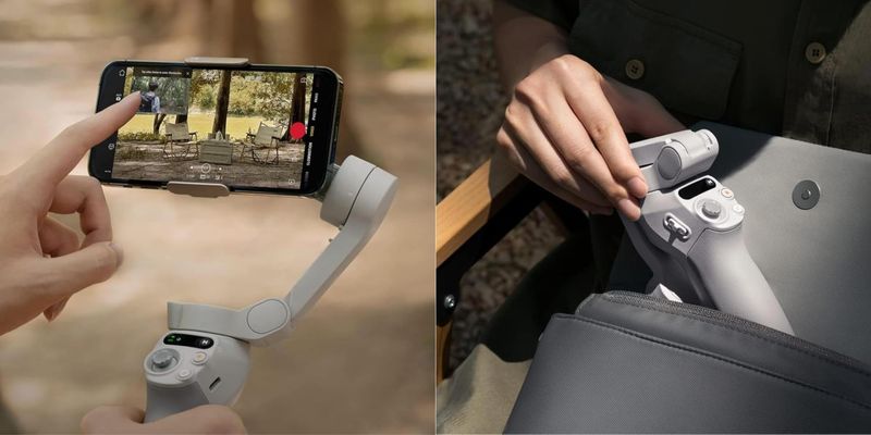 Smartphone gimbal (DJI Osmo Mobile SE)