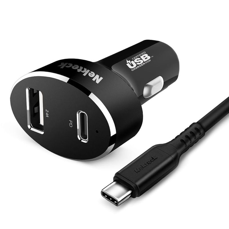 Nekteck 45W USB-C PD Car Charger (with extra USB-A)