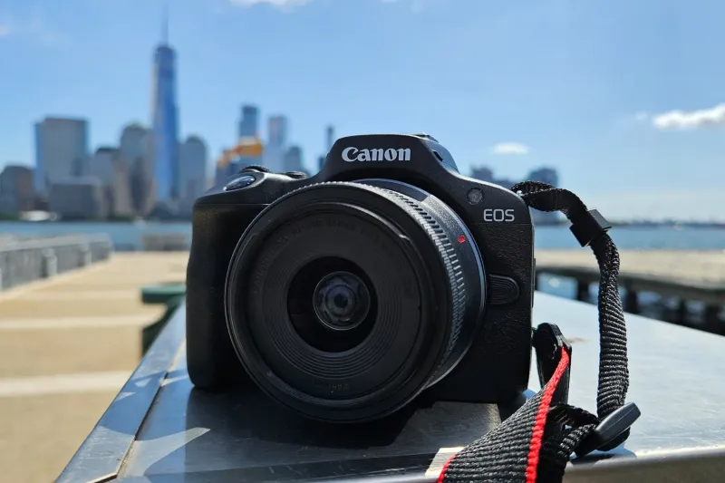 Canon EOS R100 (mirrorless, APS-C) — ~356 g (body)