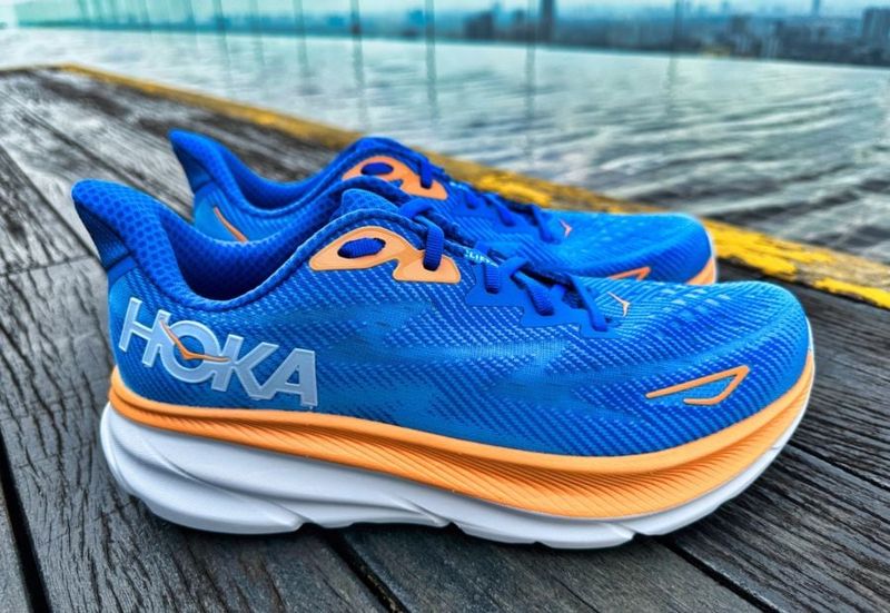 HOKA Clifton 9 — ultra-cushioned, still lightweight