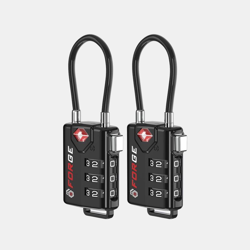 FORGE TSA-Approved Cable Lock (2-Pack)