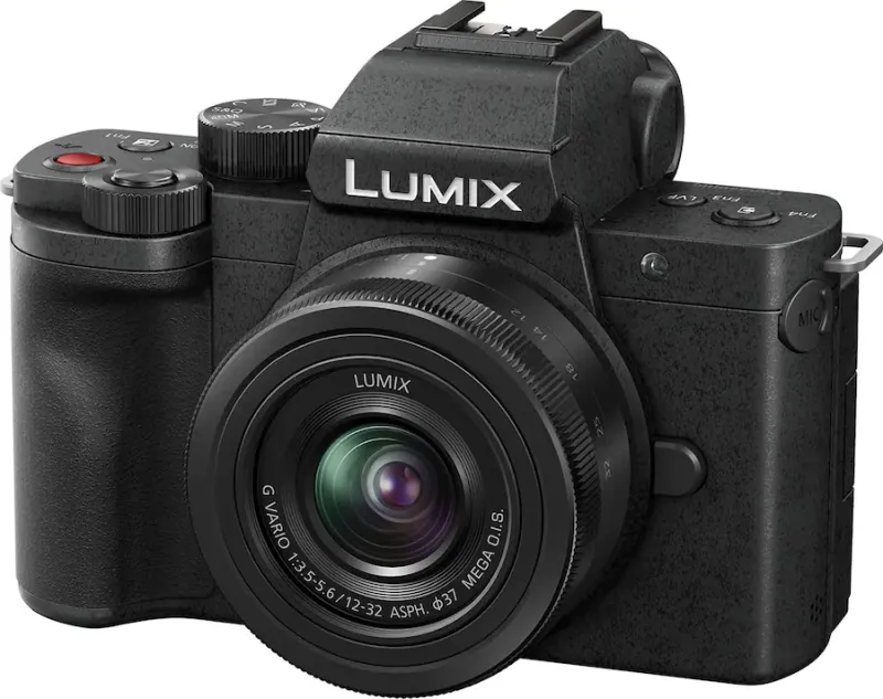 Panasonic Lumix G100D (mirrorless, MFT) — ~304 g (body)