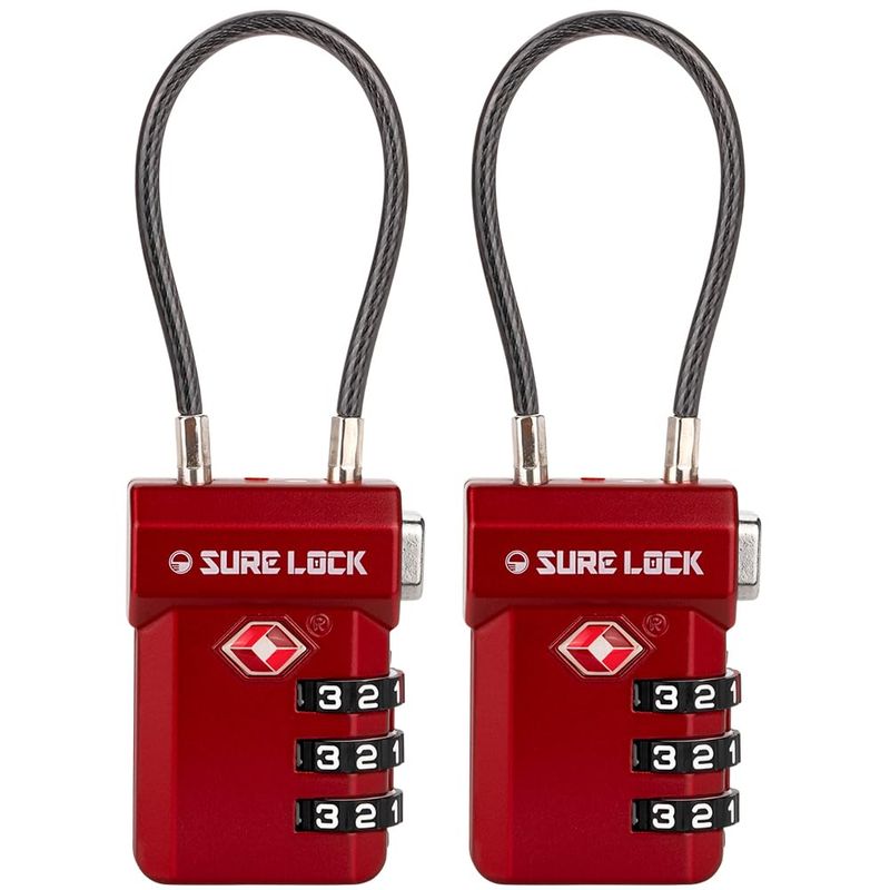 SURE LOCK 3-Digit with Open-Alert & Easy-Read Dials