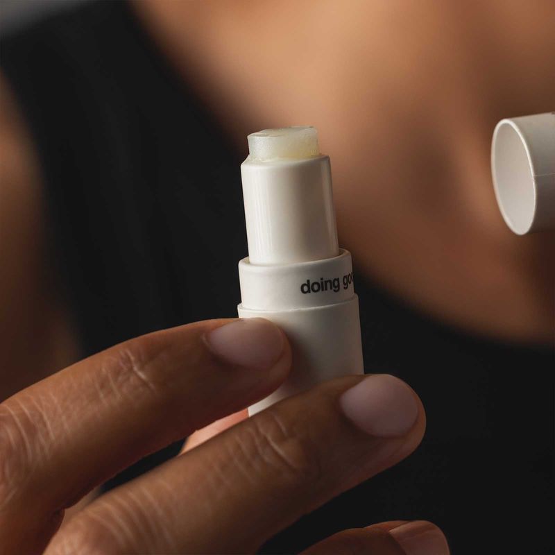 Refillable lip balm + solid lotion stick