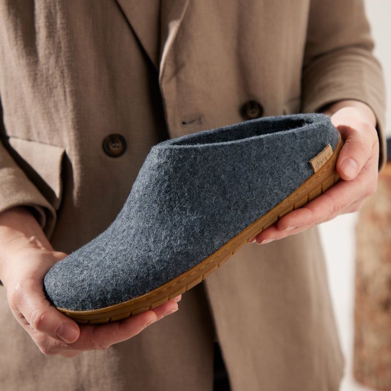 Glerups (Wool Slippers with Natural Rubber Sole)