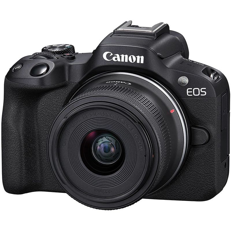Canon EOS R50 (APS-C mirrorless, RF mount)