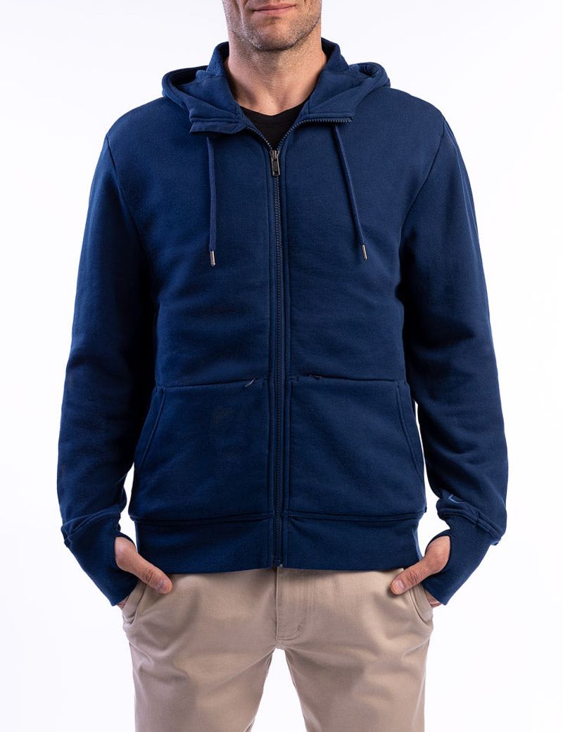 SCOTTeVEST Men's Hoodie Cotton Zip Sweatshirt