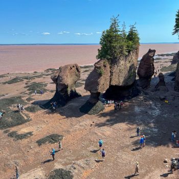 Flower Pot Rocks at Hopewell Rocks at low tide