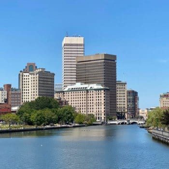 Providence skyline and river