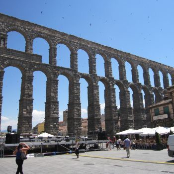 Roman aqueduct in Segovia