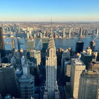 View of the Chrysler building from Summit at One Vanderbilt