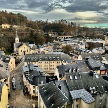 2 days in Luxembourg view from upper town looking onto lower town