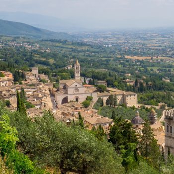 Assisi skyline from Rocco Maggiore