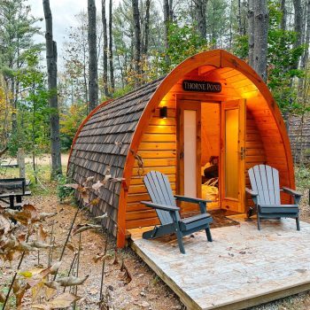 Hobbit house at Alpine Garden Glamping