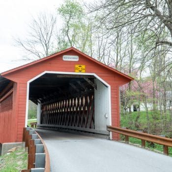 red Silk Road Covered bridge