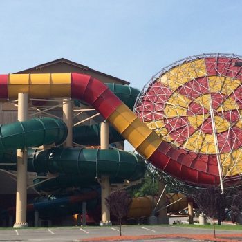 Great Wolf Lodge outside water slide